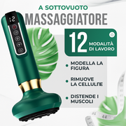 Ophira Velvet Line™ Massaggiatore Anticellulite Elettrico Professionale con Coppettazione, Vibrazione e Luce a Infrarossi