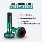 Ophira Velvet Line™ Massaggiatore Anticellulite Elettrico Professionale con Coppettazione, Vibrazione e Luce a Infrarossi
